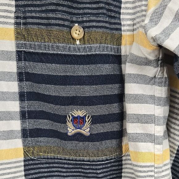 Rough Stock Panhandle Slim Striped Boys XL 18 Western Cowboy Shirt Long Sleeve - Picture 4 of 10